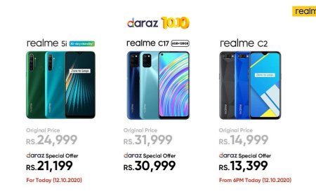 10.10 Sale offers live at realme official store on Daraz