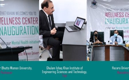 HEC, United Nations Development Programme, Australian High Commission and Sehat Kahani inaugurated three Wellness Centres in universities of Khyber Pakhtunkhwa