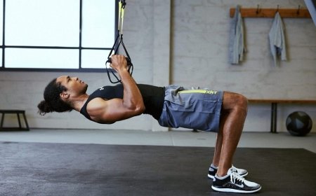 Suspended training on TRX straps - a few exercises