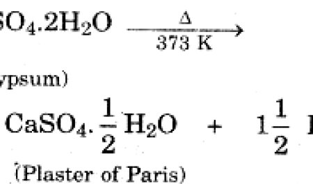 Write the equation for the reaction of Plaster of Paris with water.